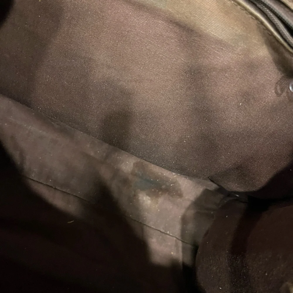 G.H. Bass brown leather tote purse bag brief case - Picture 8 of 12